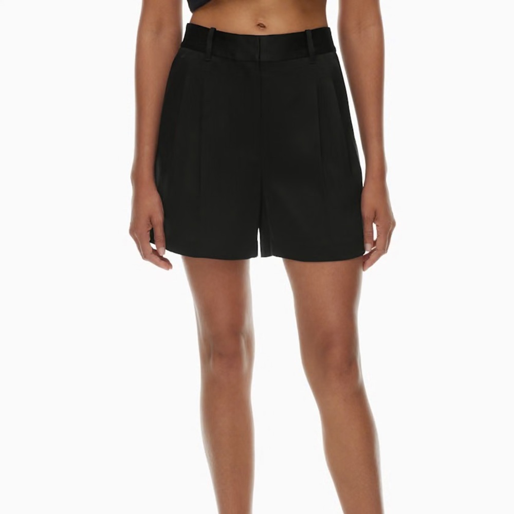 Aritzia High Waist Black Shorts